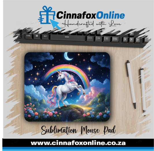 Unicorn Rainbow Mouse Pad