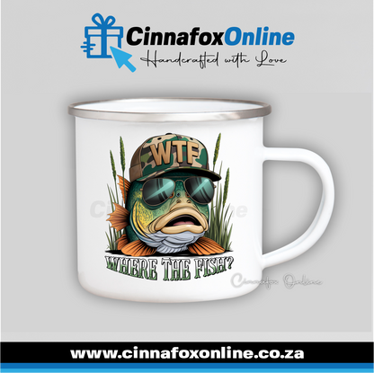 WTF Where's The Fish 02 Metal Mug
