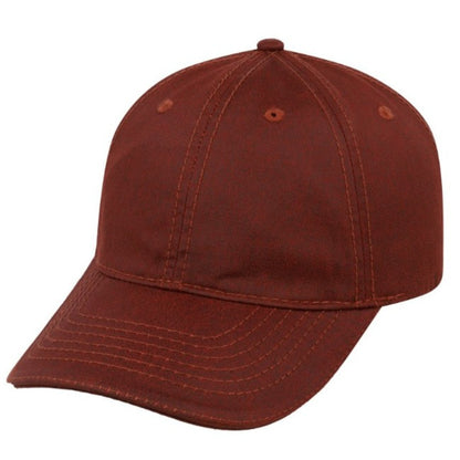 Washed Oil Skin 6 panel Cap