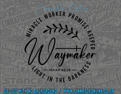 Miracle Worker Promise Keeper Decal