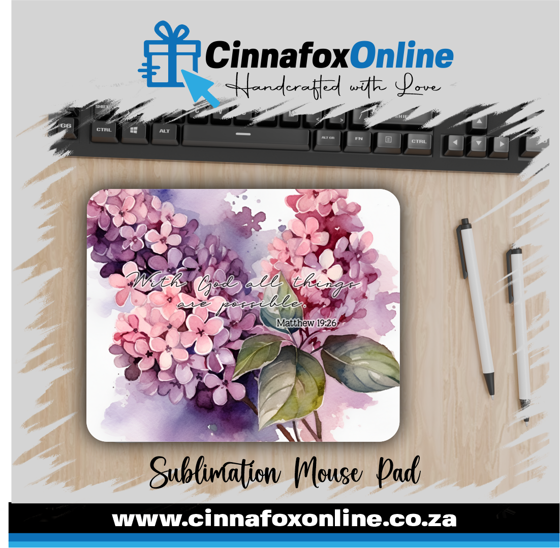 With God All Things Are Possible 02 Mouse Pad