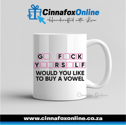 Would You Like To Buy A Vowel Mug