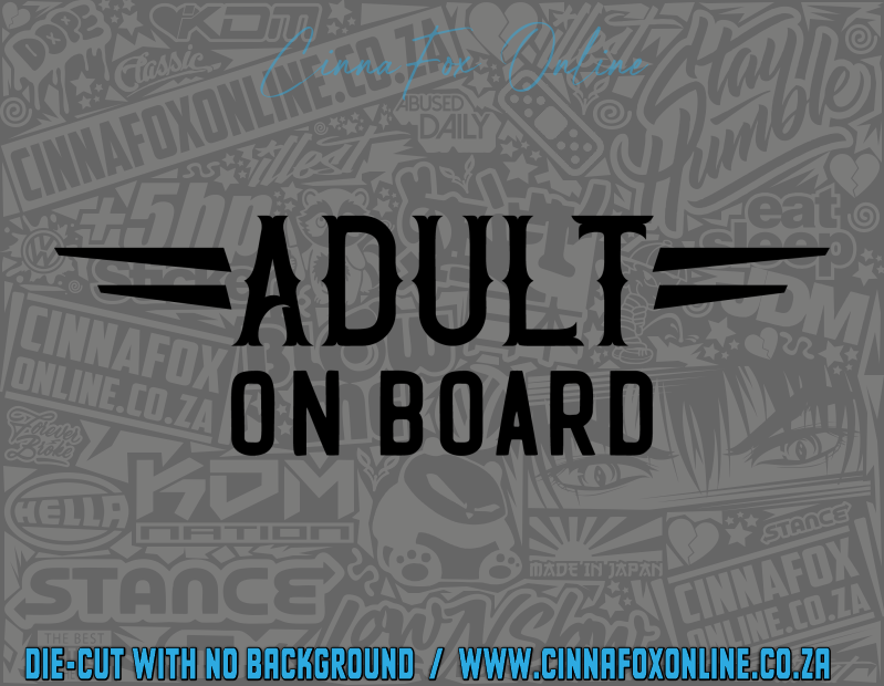 Adult On Board Decal