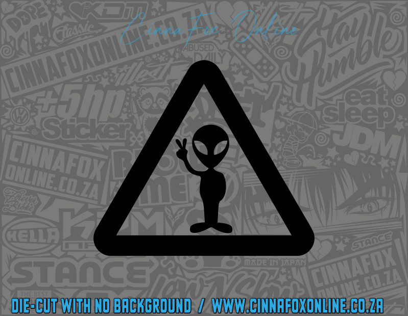 Alien Sign Decal