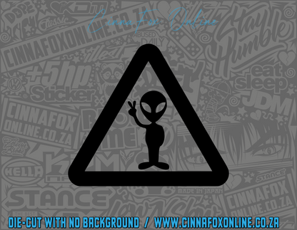 Alien Sign Decal