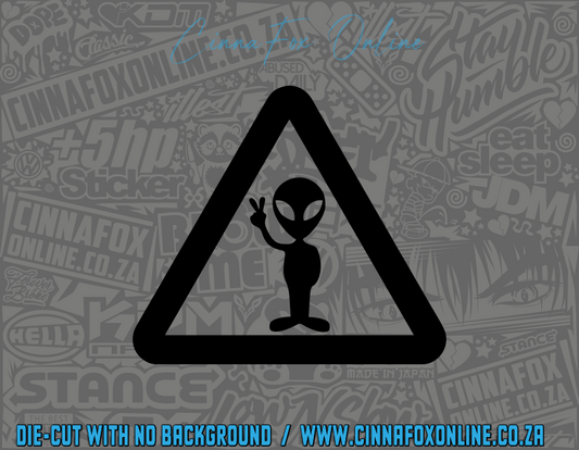 Alien Sign Decal