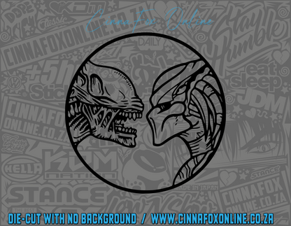 Alien Predator Decal