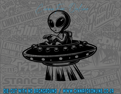 Alien UFO Decal