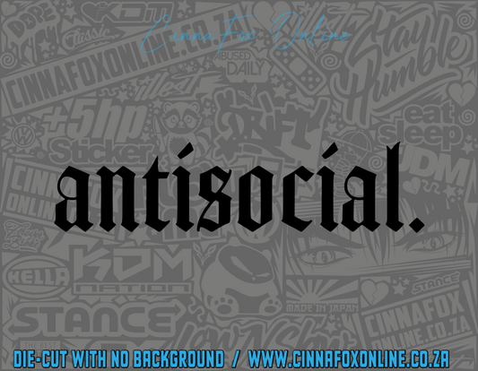 AntiSocial Decal