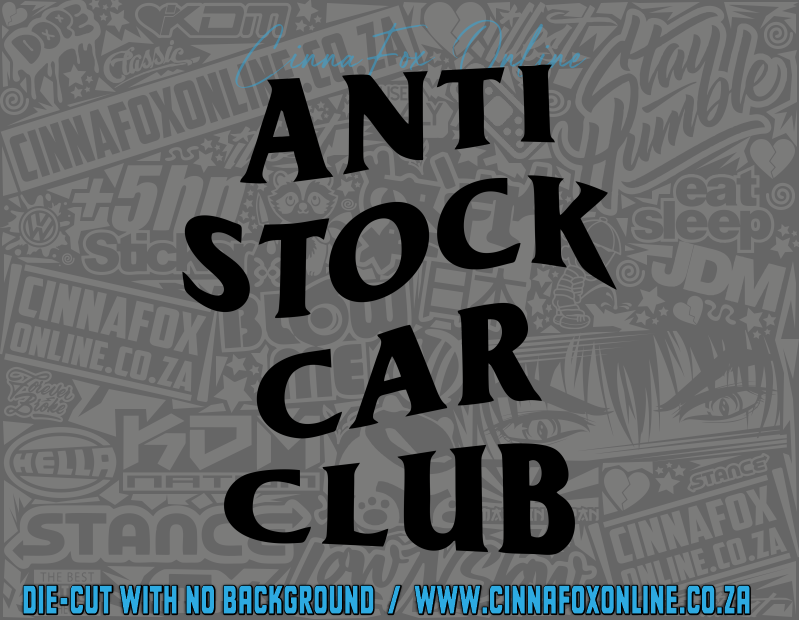 Anti Stock Car Club Decal