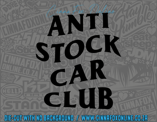 Anti Stock Car Club Decal