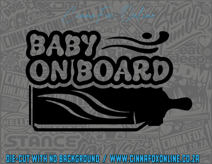 Baby On Board Bottle Decal Decal
