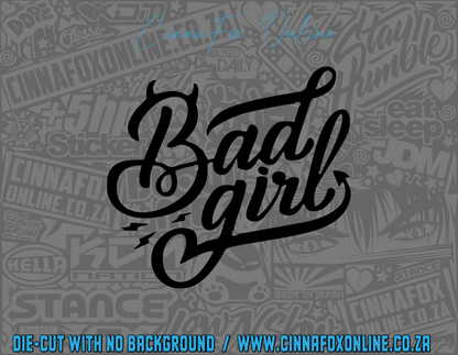 Bad Girl Decal
