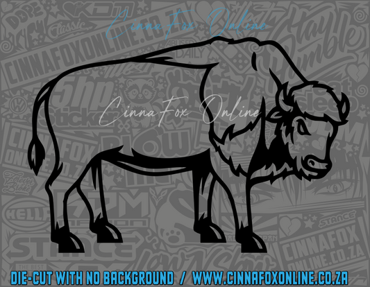 Bison Outline Decal