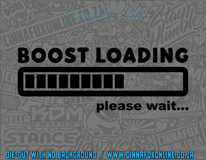 Boost Loading Please Wait . . . . Decal