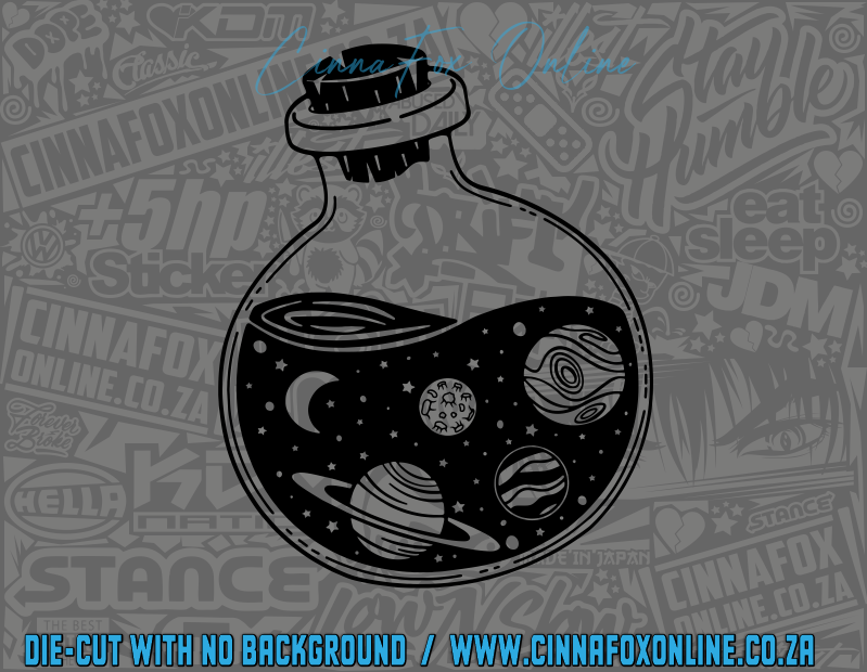 Galaxy Bottle Decal