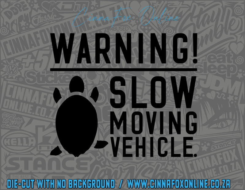 Warning Slow Moving Vehicle Decal