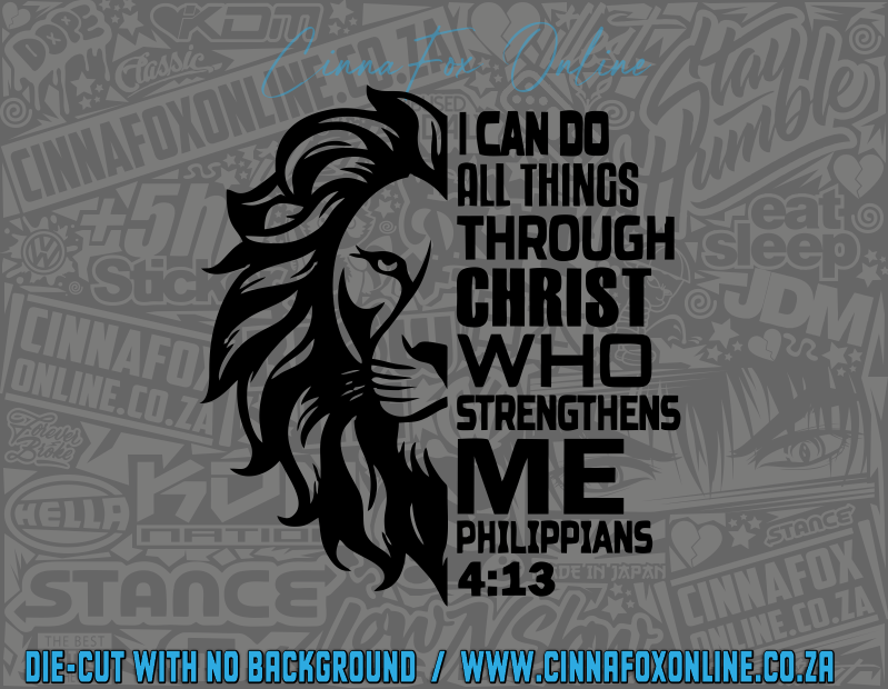 I Can Do All Things... Decal