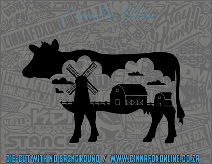 Cow Farm Scene 01 Decal