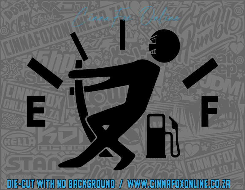 Empty Fuel Man Decal