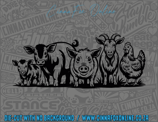 Farm Animals 12 Decal