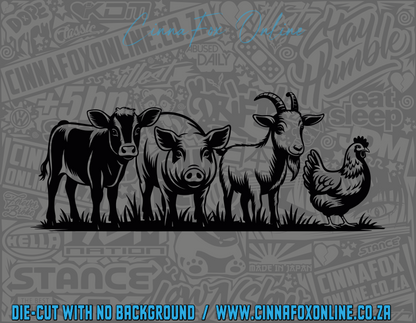 Farm Animals 13 Decal