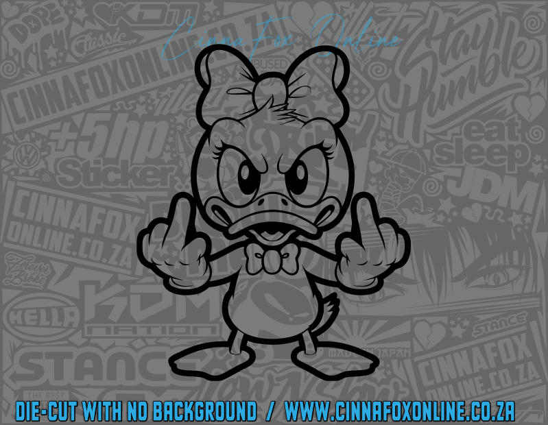Duck Flip-Off Decal