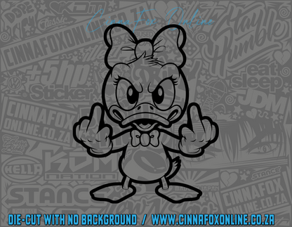 Duck Flip-Off Decal
