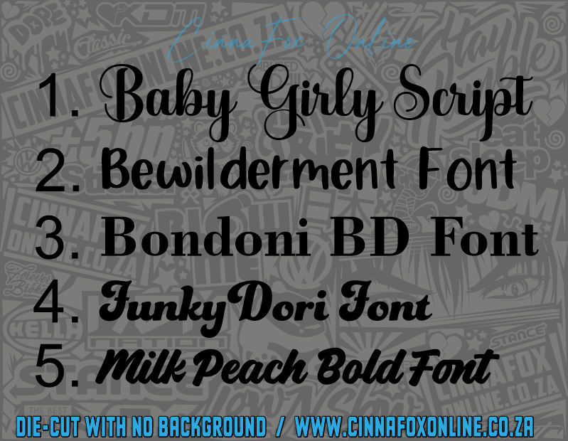 Custom Name Horse Decal