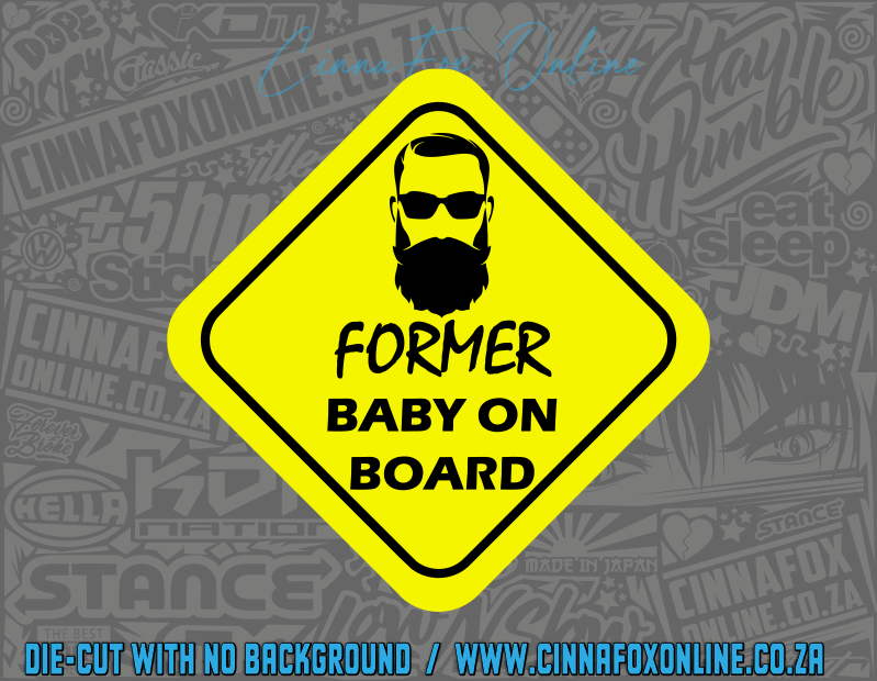 Former Baby On Board Decal Decal
