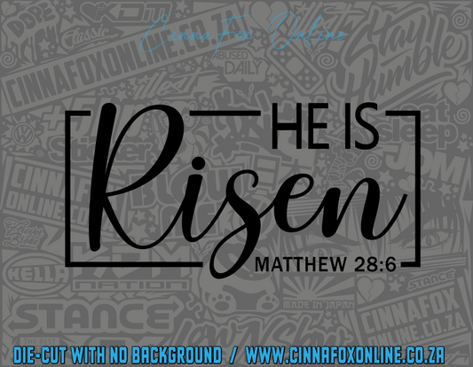 He Is Risen 03 Decal