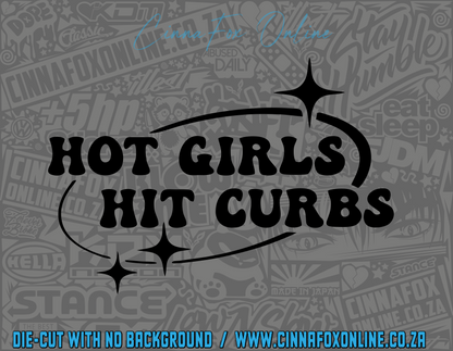 Hot Girls Hit Curbs Decal