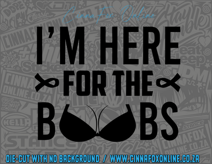 I'm Here For The Boobs Decal