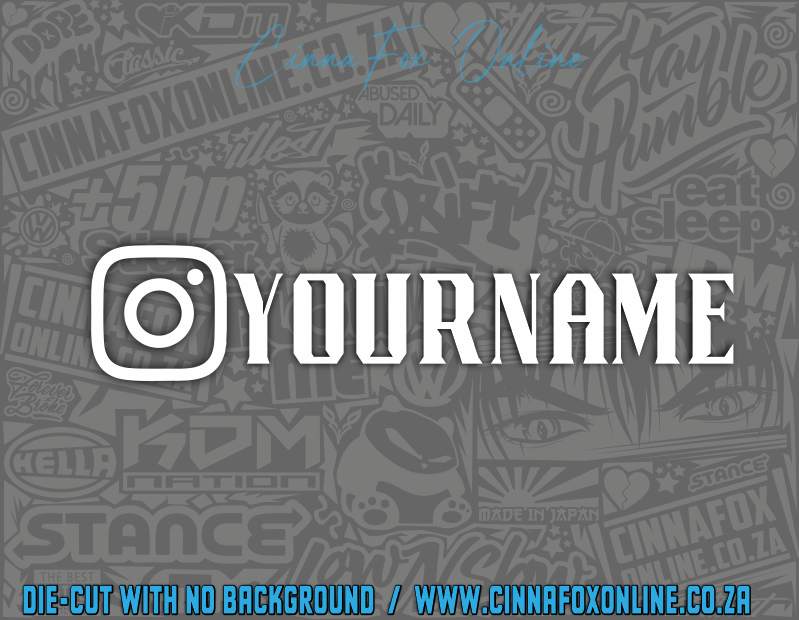 Instagram 02 Social Tag Decal