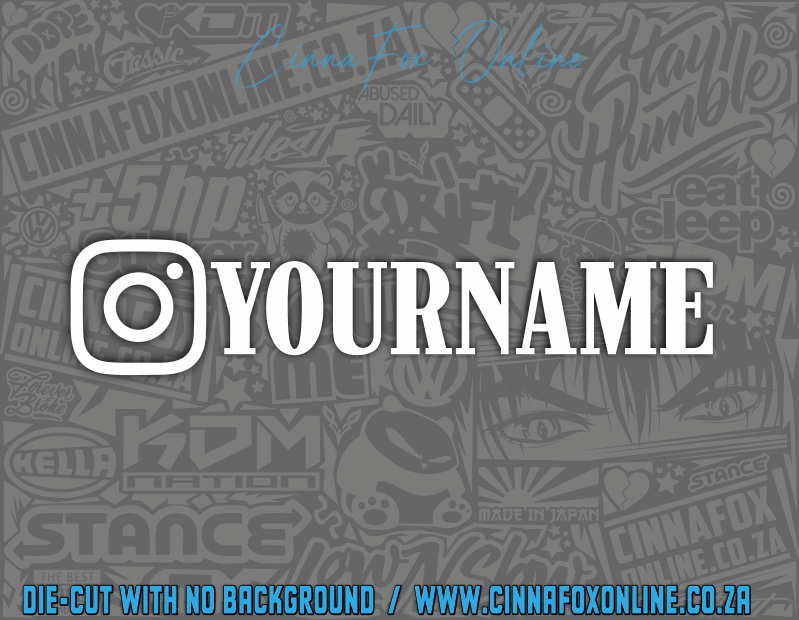 Instagram 03 Social Tag Decal