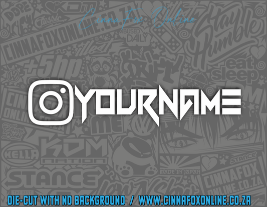 Instagram 04 Social Tag Decal