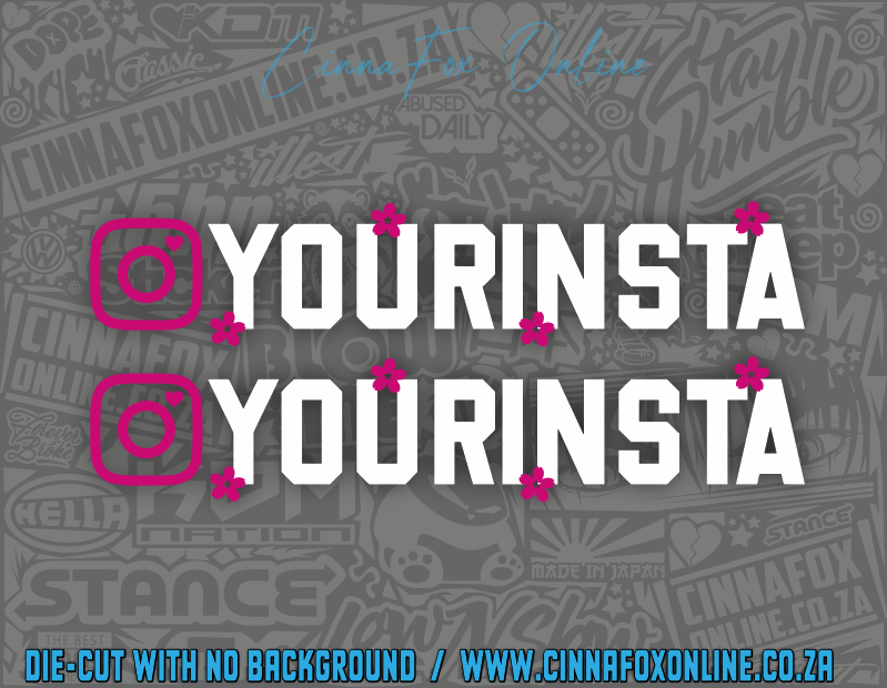 Sakura Instagram Social Tag Twin Pack 02