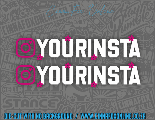 Sakura Instagram Social Tag Twin Pack 02