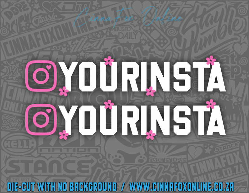 Sakura Instagram Social Tag Twin Pack 01