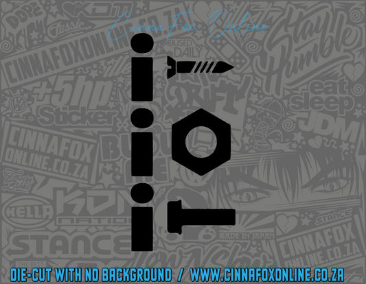 I Screw I Nut I Bolt Decal