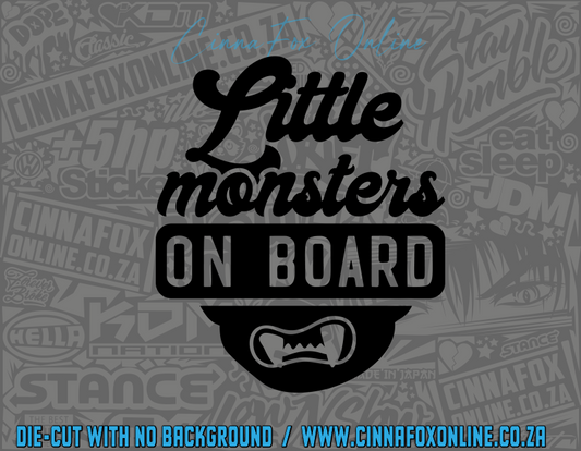 Little Monster On Board Decal