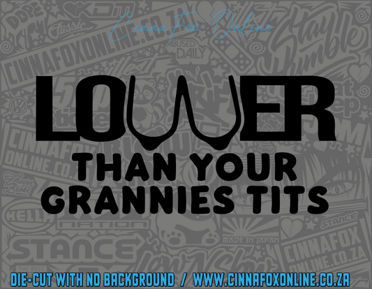 Lower That Fucking Car Decal (Copy)