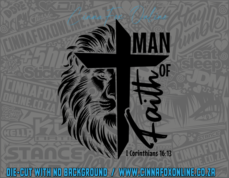 Man Of Faith Decal