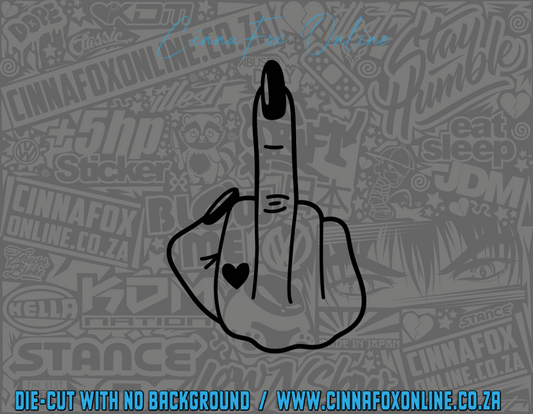 Middle Finger 01 Decal