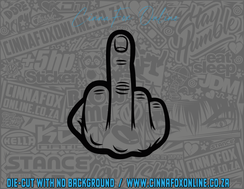 Middle Finger 02 Decal