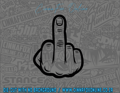 Middle Finger 02 Decal
