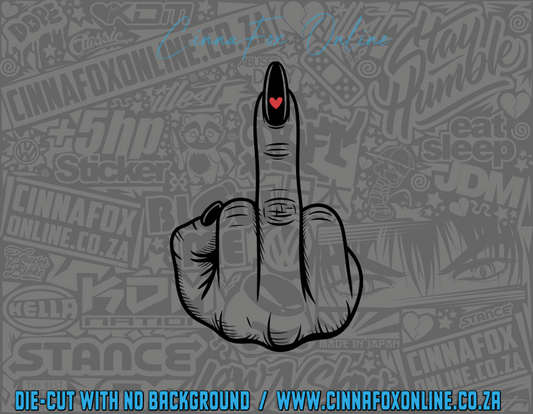 Middle Finger 03 Decal