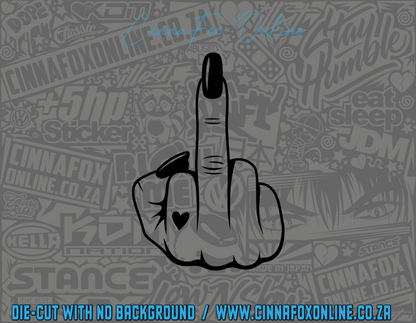 Middle Finger 04 Decal