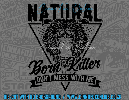 Natural Born Killer Bear Decal