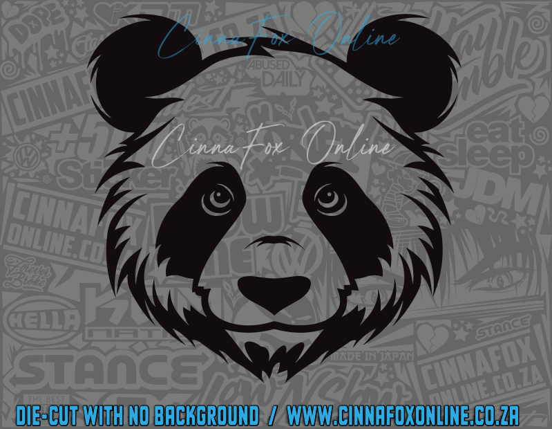 Panda Face Decal